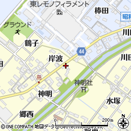 愛知県岡崎市島坂町岸波14周辺の地図