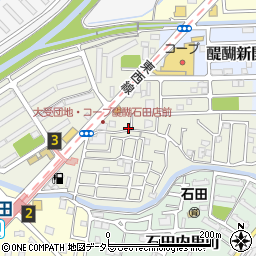 京都府京都市伏見区石田大受町32-54周辺の地図