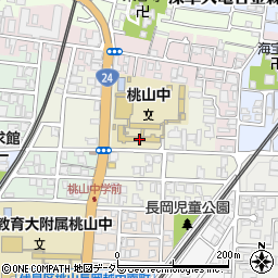 京都市立桃山中学校周辺の地図