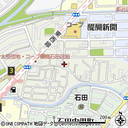 京都府京都市伏見区石田大受町32-63周辺の地図