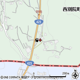 京都府亀岡市西別院町神地向ノ前22周辺の地図
