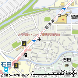 京都府京都市伏見区石田大受町76-1周辺の地図
