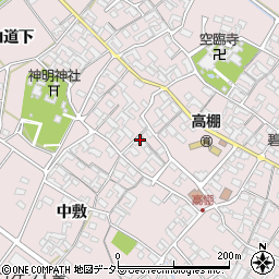 愛知県安城市高棚町郷166周辺の地図