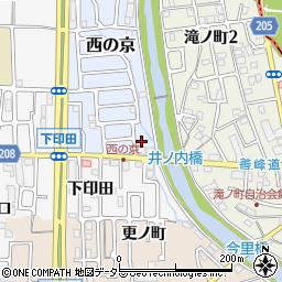 京都府長岡京市西の京12周辺の地図