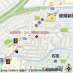 京都府京都市伏見区石田大受町32-53周辺の地図