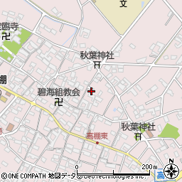 愛知県安城市高棚町郷424周辺の地図
