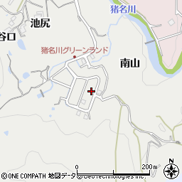 兵庫県川辺郡猪名川町林田南山周辺の地図