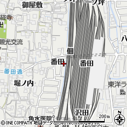鶏冠井町番田周辺の地図