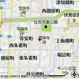 〒612-8322 京都府京都市伏見区桝屋町の地図