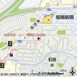 京都府京都市伏見区石田大受町32-21周辺の地図