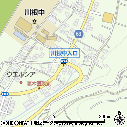 川根中入口周辺の地図