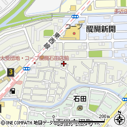 京都府京都市伏見区石田大受町32-40周辺の地図