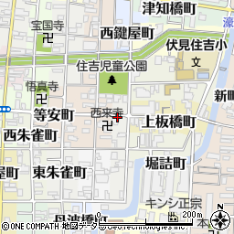 京都府京都市伏見区大和町周辺の地図