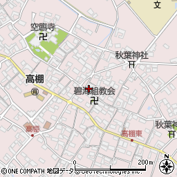 愛知県安城市高棚町郷327周辺の地図
