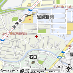 京都府京都市伏見区石田大受町11-4周辺の地図