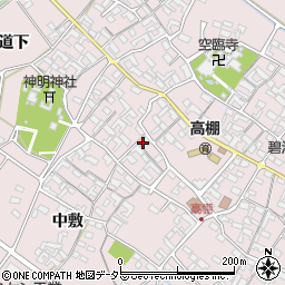 愛知県安城市高棚町郷167周辺の地図