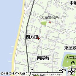 愛知県知多市大草四方田34周辺の地図