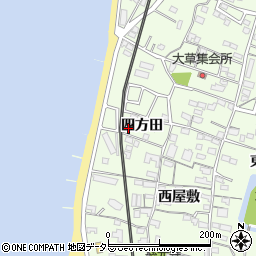 愛知県知多市大草四方田47周辺の地図
