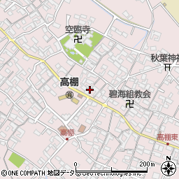 愛知県安城市高棚町郷232周辺の地図