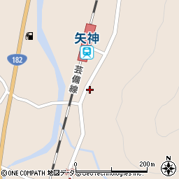 岡山県新見市哲西町矢田394-6周辺の地図