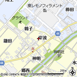 愛知県岡崎市島坂町岸波50周辺の地図