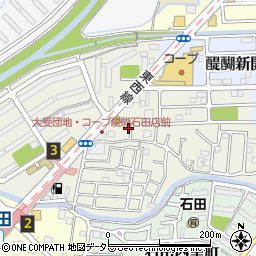 京都府京都市伏見区石田大受町32-49周辺の地図
