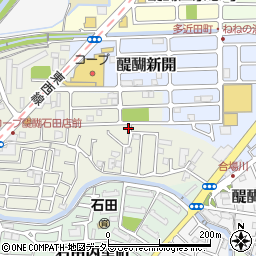 京都府京都市伏見区石田大受町22-28周辺の地図