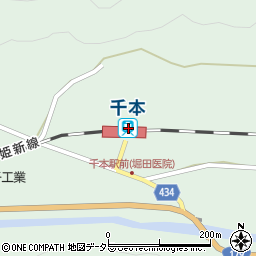 千本駅周辺の地図