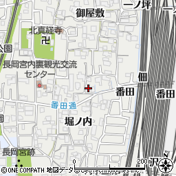 京都府向日市鶏冠井町東井戸29周辺の地図