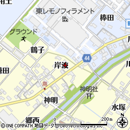 愛知県岡崎市島坂町岸波59周辺の地図