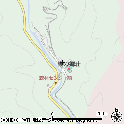 樫田温泉周辺の地図