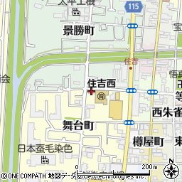 京都市洛南土地改良区事務所周辺の地図