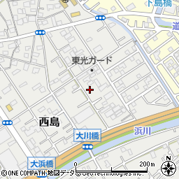 静岡県静岡市駿河区西島635-6周辺の地図