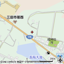 兵庫県三田市長坂168周辺の地図