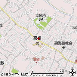 愛知県安城市高棚町郷183周辺の地図
