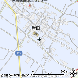 三重県鈴鹿市岸田町周辺の地図