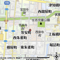 京都府京都市伏見区等安町753周辺の地図