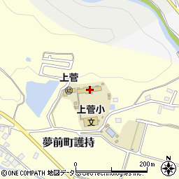 兵庫県姫路市夢前町護持381周辺の地図