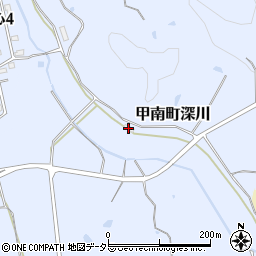 滋賀県甲賀市甲南町深川2608周辺の地図