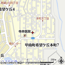 滋賀県甲賀市甲南町希望ケ丘本町周辺の地図