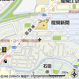 京都府京都市伏見区石田大受町21-6周辺の地図