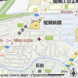 京都府京都市伏見区石田大受町21-1周辺の地図
