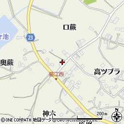 愛知県知多郡東浦町藤江高ツブラ131周辺の地図