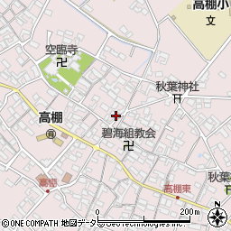 愛知県安城市高棚町郷223周辺の地図
