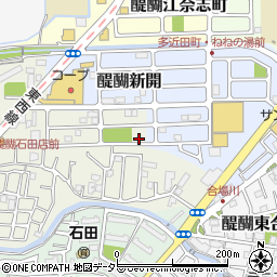 京都府京都市伏見区石田大受町17-11周辺の地図