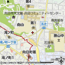 京都府向日市向日町南山周辺の地図