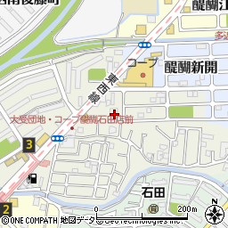 京都府京都市伏見区石田大受町32-5周辺の地図
