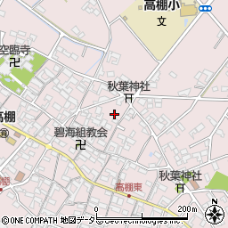 愛知県安城市高棚町郷355-1周辺の地図
