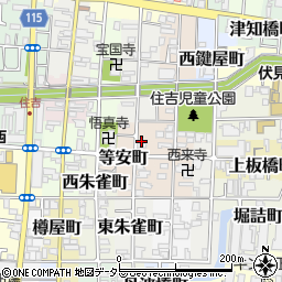京都府京都市伏見区等安町752-1周辺の地図
