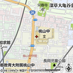 京都府京都市伏見区桃山水野左近東町周辺の地図